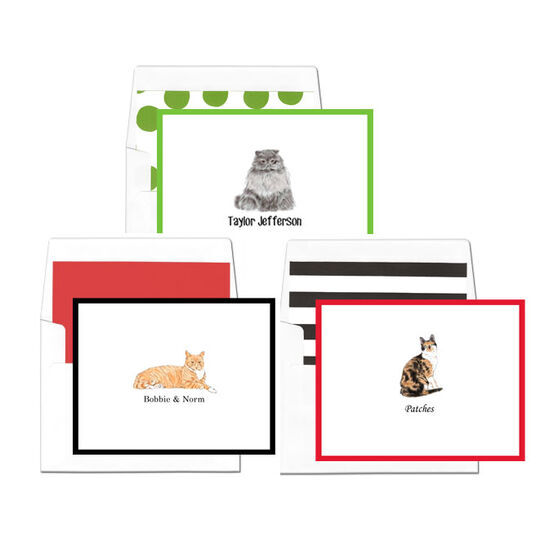 Pick Your Cat Folded Note Cards